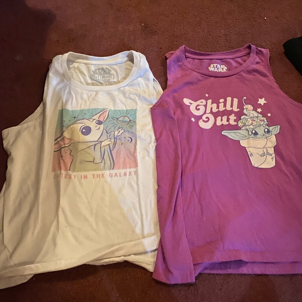 Girls size 14/16 Star Wars tops